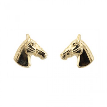 Gold earrings 10kt, AR50-12